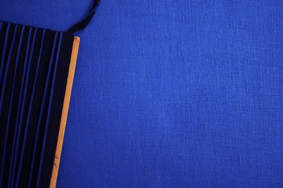 リネンドナ　ブルーlinen100%